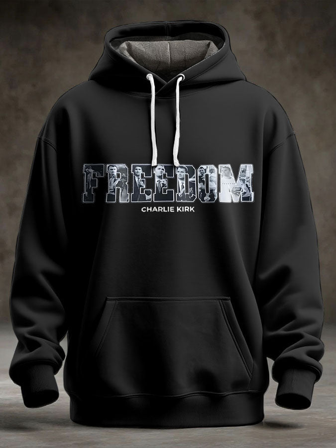 Men's Freedom True Patriot Memorial Printed Hoodie