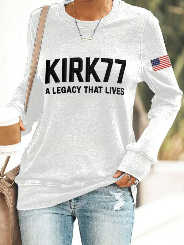 Women's Kirk77 A Legacy That Lives Printed Sweatshirt
