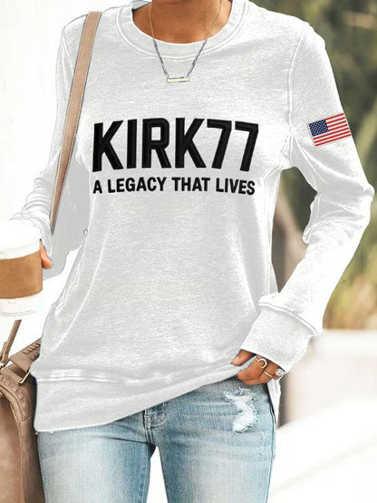 Women's Kirk77 A Legacy That Lives Printed Sweatshirt