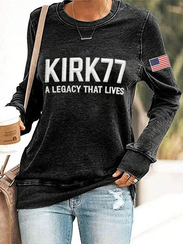 Women's Kirk77 A Legacy That Lives Printed Sweatshirt