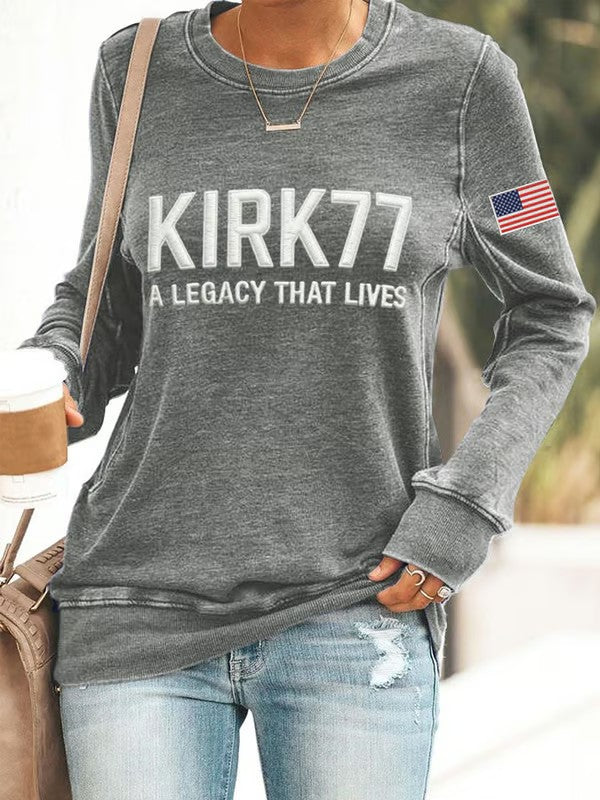 Women's Kirk77 A Legacy That Lives Printed Sweatshirt