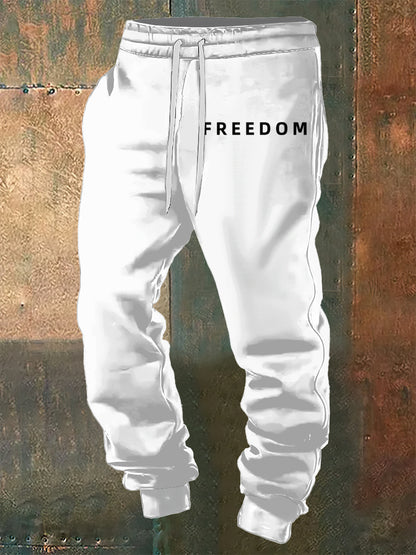 Men's Charlie Kirk Printed Drawstring Pants