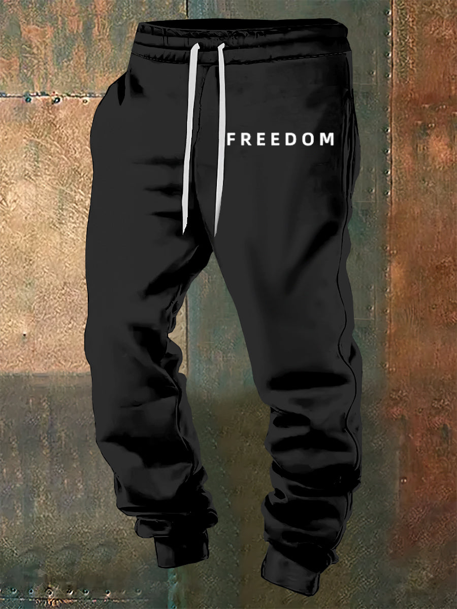 Men's Charlie Kirk Printed Drawstring Pants