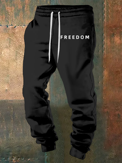 Men's Charlie Kirk Printed Drawstring Pants