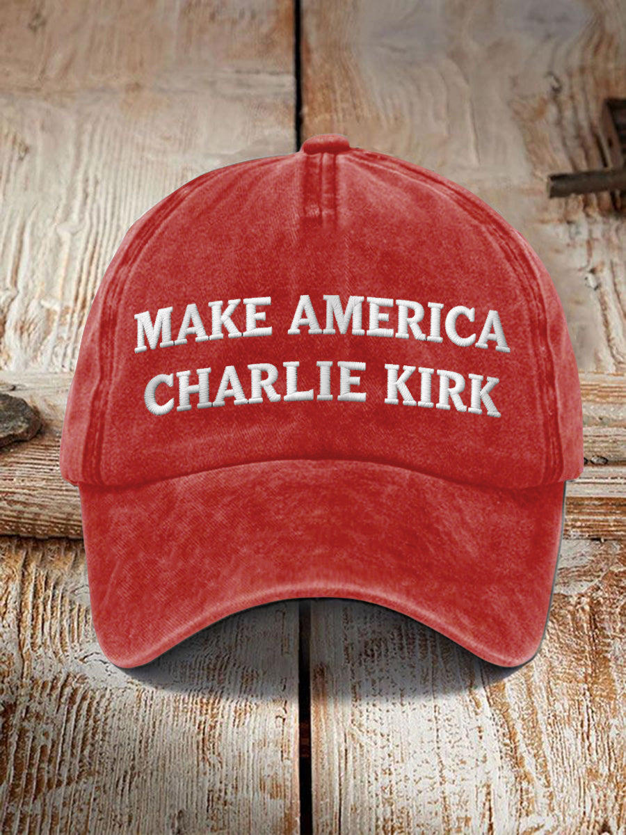 Unisex Resort Make American Charlie Kirk Print Hat
