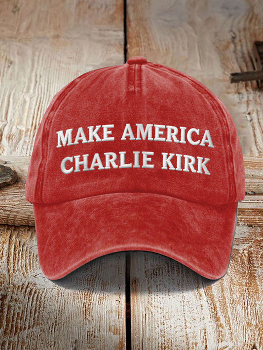 Unisex Resort Make American Charlie Kirk Print Hat