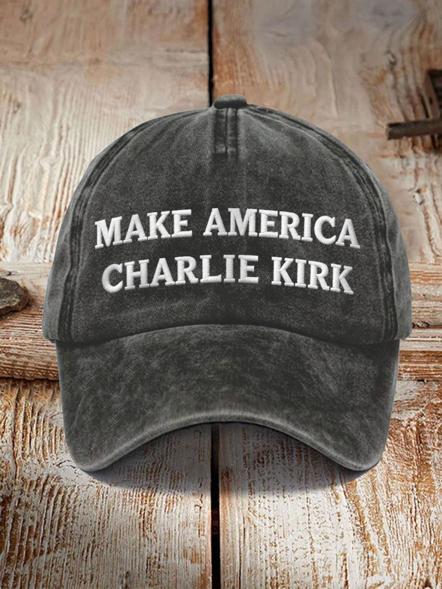 Unisex Resort Make American Charlie Kirk Print Hat