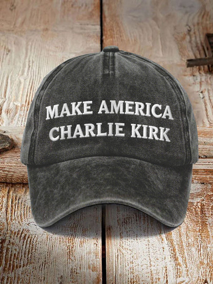 Unisex Resort Make American Charlie Kirk Print Hat