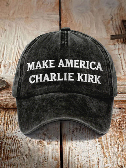 Unisex Resort Make American Charlie Kirk Print Hat