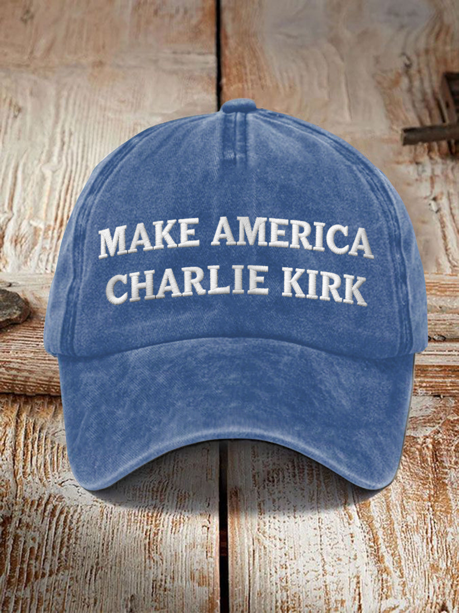 Unisex Resort Make American Charlie Kirk Print Hat
