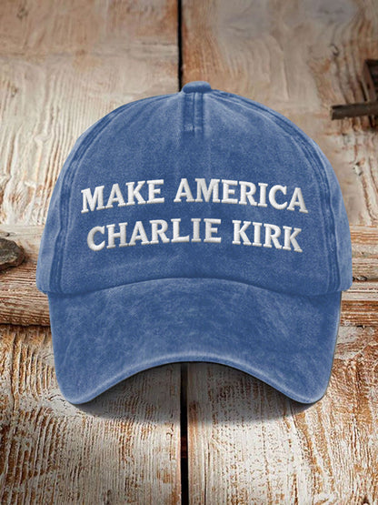 Unisex Resort Make American Charlie Kirk Print Hat