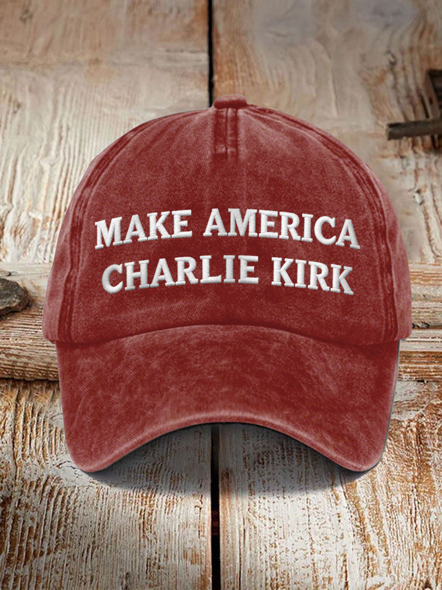 Unisex Resort Make American Charlie Kirk Print Hat
