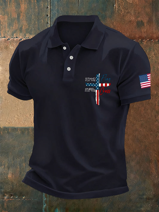 Men's Retro Turning Point Casual Commemorative Polo Shirt