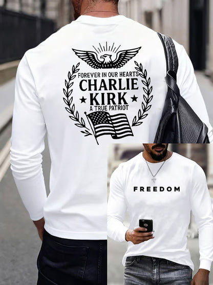 Men'S Freedom Is Not Free This is the Turning Point R.I.P Charlie Kirk   Long Sleeve T-shirt
