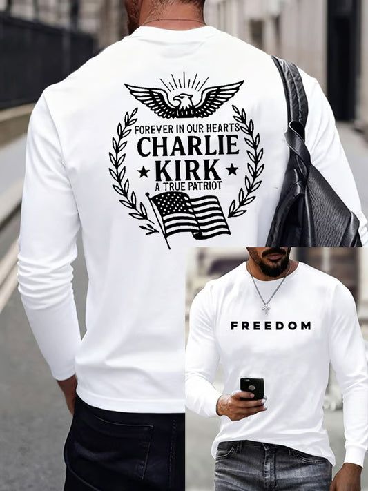 Men'S Freedom Is Not Free This is the Turning Point R.I.P Charlie Kirk   Long Sleeve T-shirt