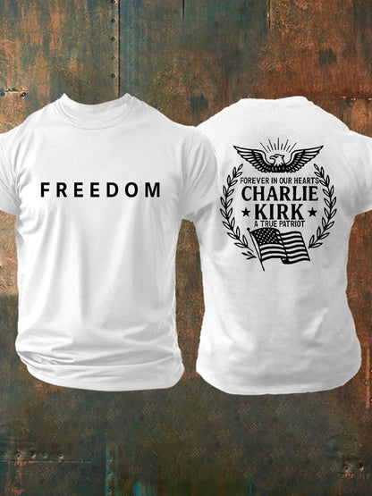 Men's Freedom Is Not Free R.I.P Charlie Kirk Short Sleeve T-shirt