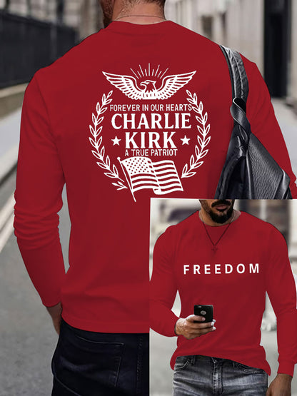 Men'S Freedom Is Not Free This is the Turning Point R.I.P Charlie Kirk   Long Sleeve T-shirt