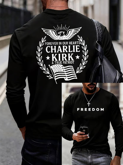Men'S Freedom Is Not Free This is the Turning Point R.I.P Charlie Kirk   Long Sleeve T-shirt