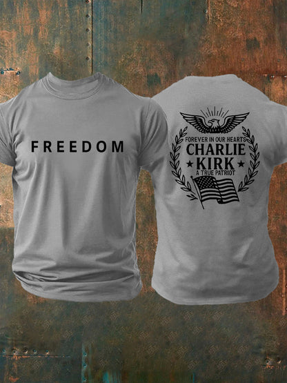 Men's Freedom Is Not Free R.I.P Charlie Kirk Short Sleeve T-shirt