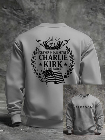 Men's Freedom Is Not Free R.I.P Charlie Kirk Long Sleeve Sweater