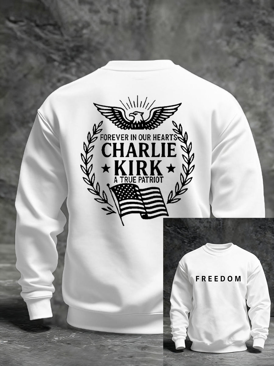 Men's Freedom Is Not Free R.I.P Charlie Kirk Long Sleeve Sweater