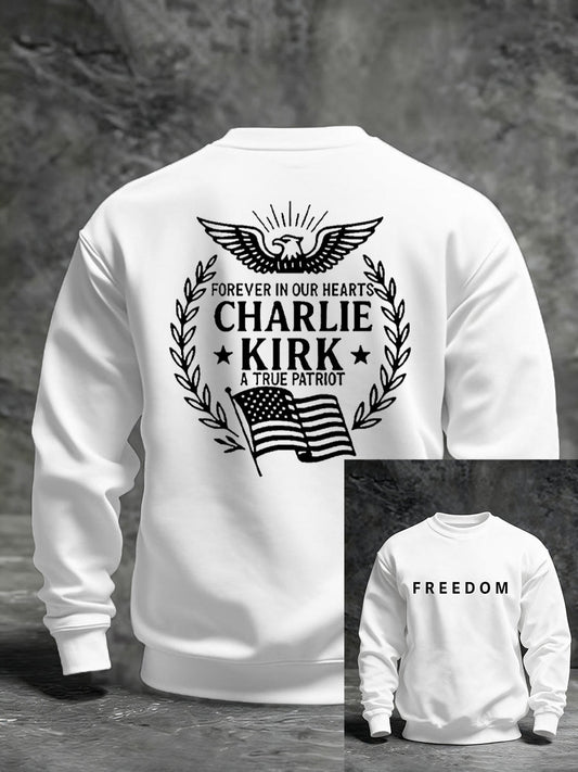 Men's Freedom Is Not Free R.I.P Charlie Kirk Long Sleeve Sweater