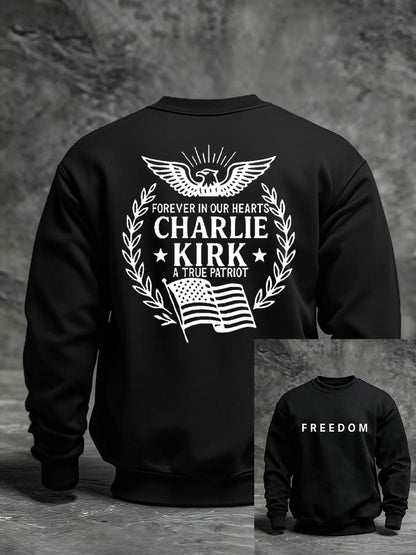 Men's Freedom Is Not Free R.I.P Charlie Kirk Long Sleeve Sweater