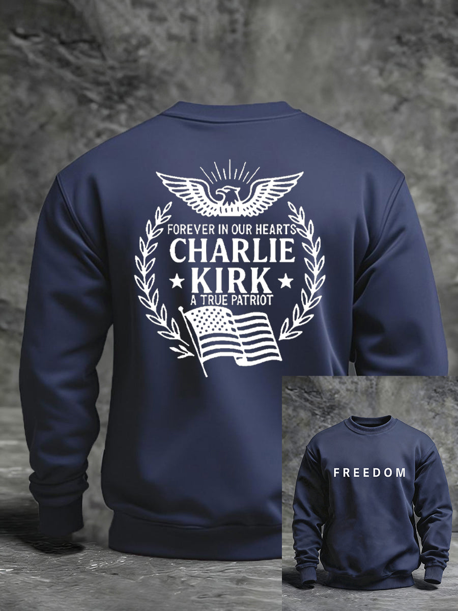Men's Freedom Is Not Free R.I.P Charlie Kirk Long Sleeve Sweater