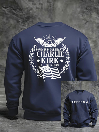 Men's Freedom Is Not Free R.I.P Charlie Kirk Long Sleeve Sweater