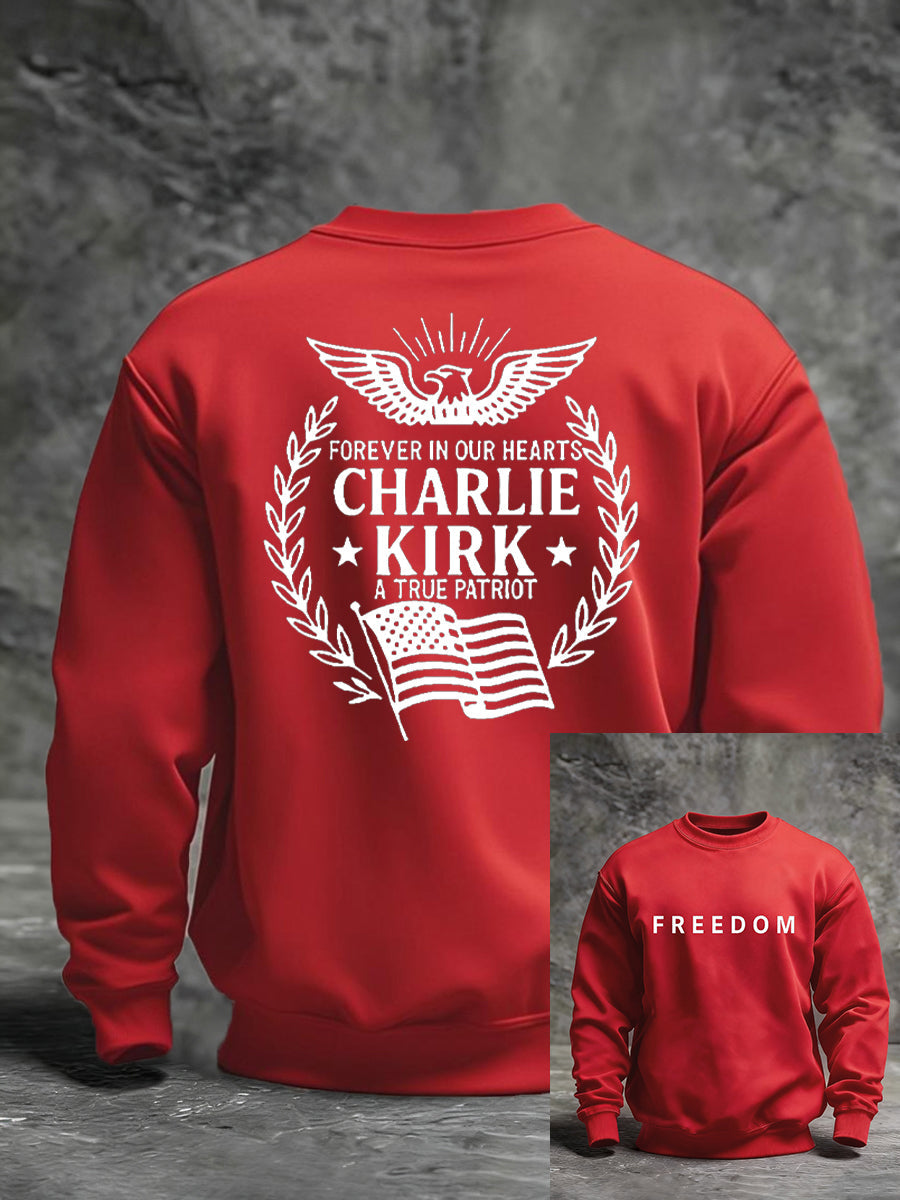 Men's Freedom Is Not Free R.I.P Charlie Kirk Long Sleeve Sweater
