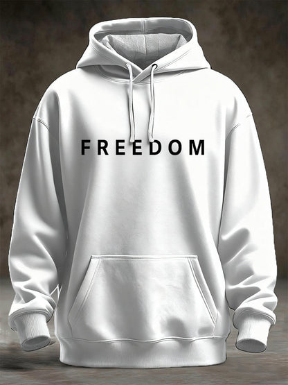 Men's Freedom Is Not Free R.I.P Charlie Kirk Oversized Drop-Shoulder Hoodie with Pockets