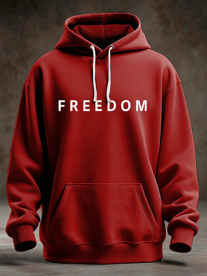 Men's Freedom Is Not Free R.I.P Charlie Kirk Oversized Drop-Shoulder Hoodie with Pockets