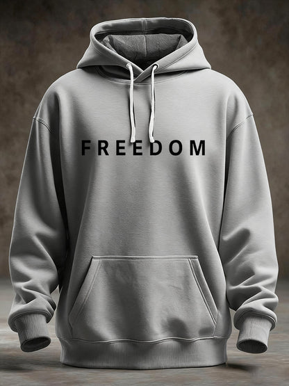Men's Freedom Is Not Free R.I.P Charlie Kirk Oversized Drop-Shoulder Hoodie with Pockets