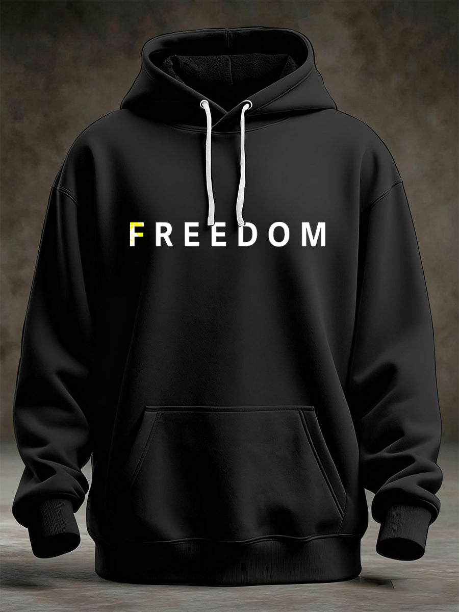 Men's Freedom Is Not Free R.I.P Charlie Kirk Oversized Drop-Shoulder Hoodie with Pockets