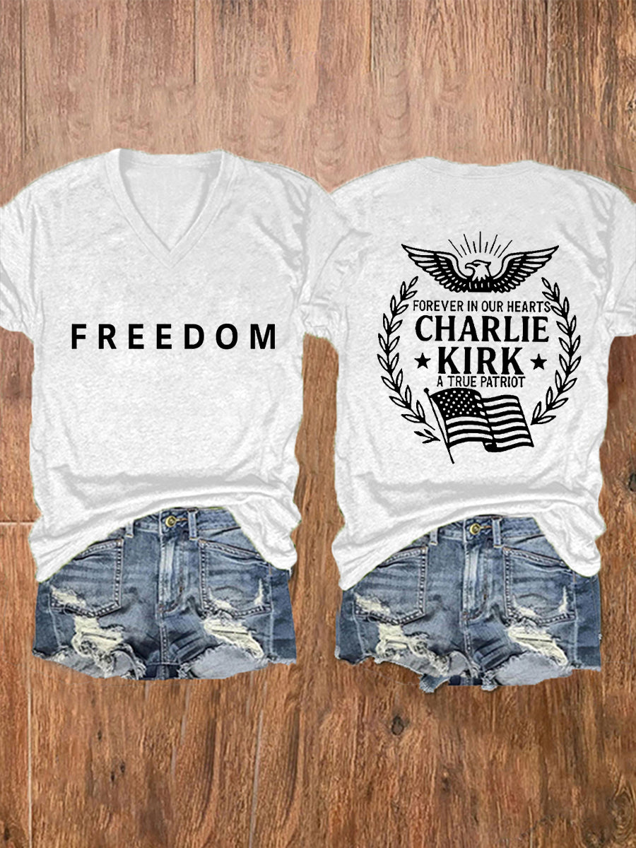 Women's Freedom Is Not Free R.I.P Charlie Kirk Short Sleeve T-shirt
