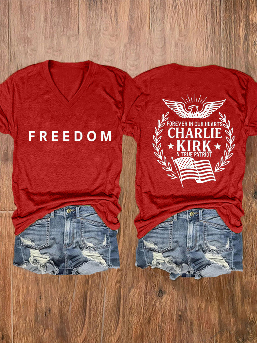 Women's Freedom Is Not Free R.I.P Charlie Kirk Short Sleeve T-shirt