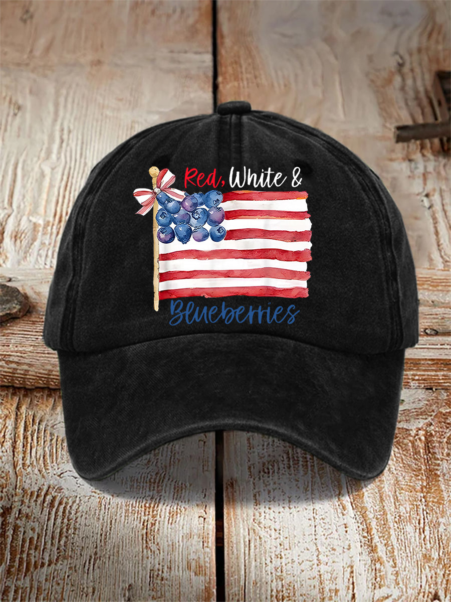 Red, White & Blueberries Casual Unisex Hat