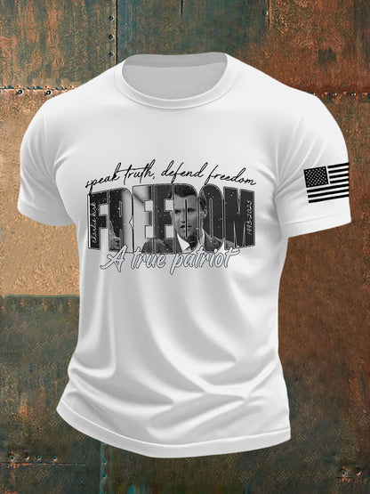 Men's Freedom Is Not Free R.I.P Charlie Kirk Short Sleeve T-shirt