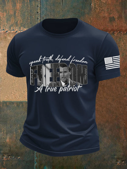 Men's Freedom Is Not Free R.I.P Charlie Kirk Short Sleeve T-shirt