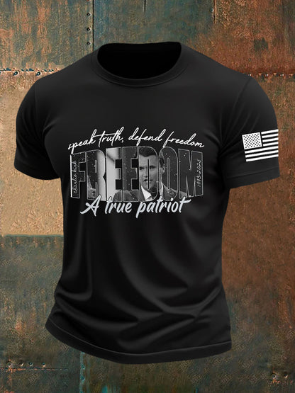 Men's Freedom Is Not Free R.I.P Charlie Kirk Short Sleeve T-shirt