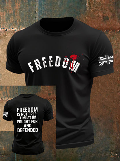 Men's Freedom Is Not Free R.I.P Charlie Kirk Short Sleeve T-shirt
