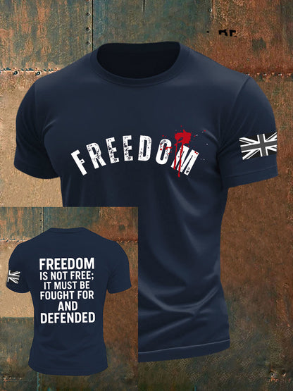 Men's Freedom Is Not Free R.I.P Charlie Kirk Short Sleeve T-shirt