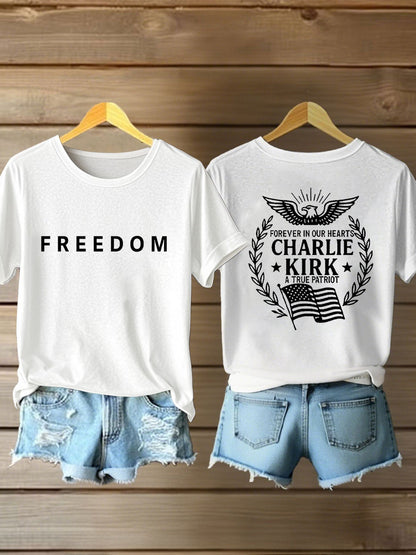 Women's Freedom Is Not Free R.I.P Charlie Kirk Short Sleeve T-shirt