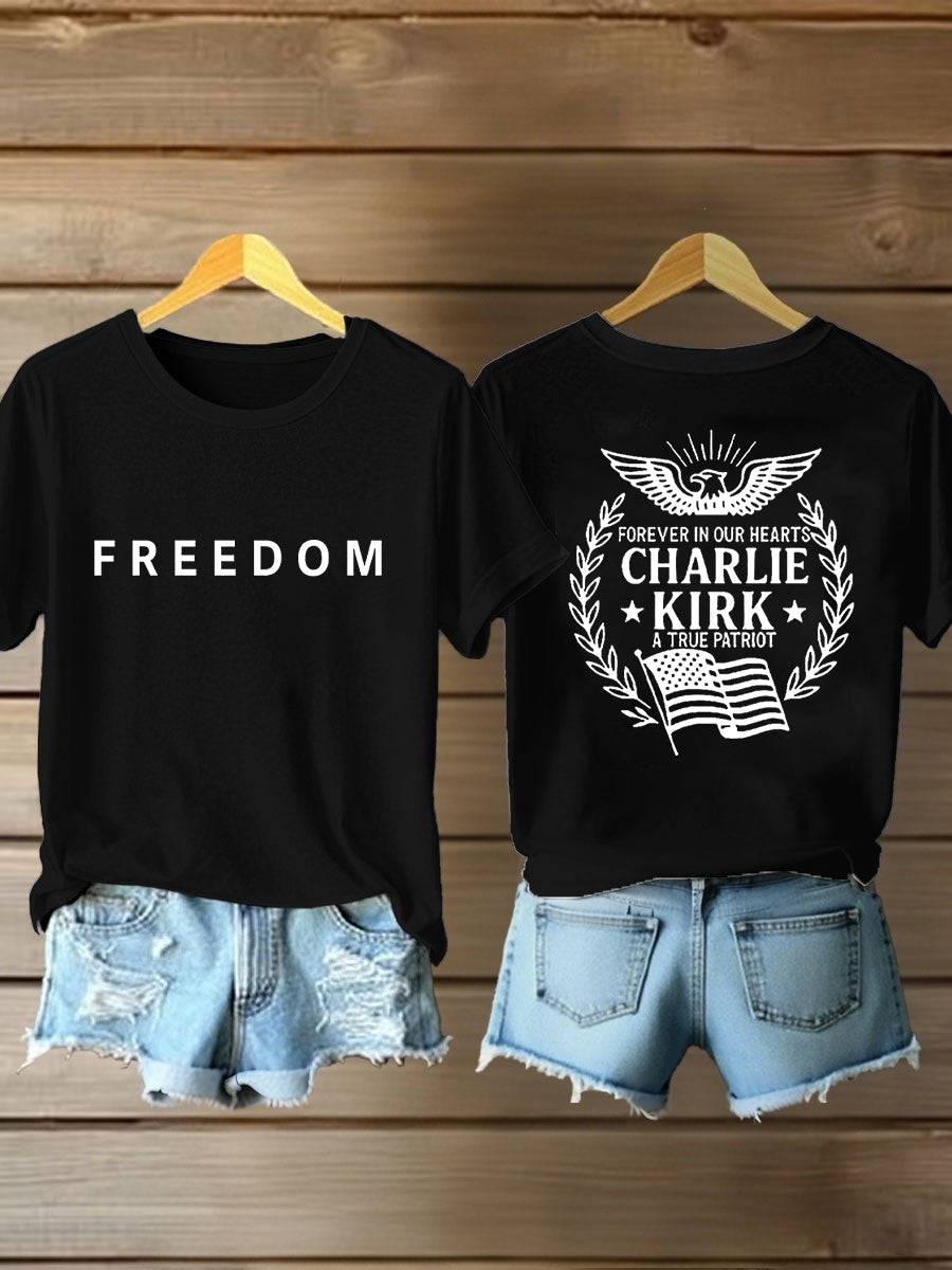 Women's Freedom Is Not Free R.I.P Charlie Kirk Short Sleeve T-shirt