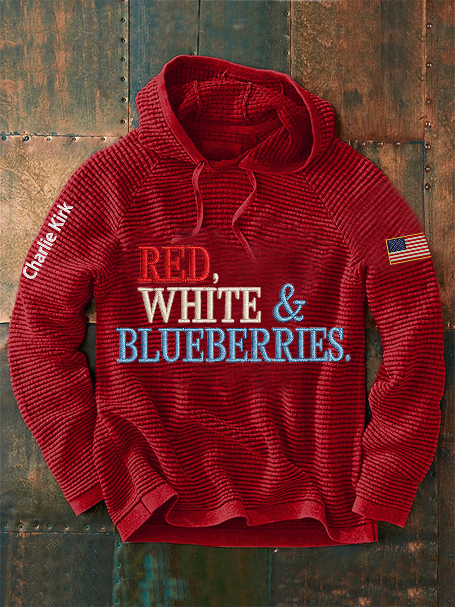 Men's "Red White & Blueberries" hoodie