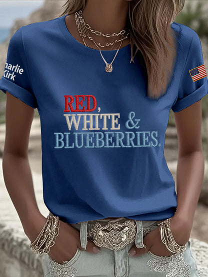Women's 'Red White & Blueberries' T-shirt