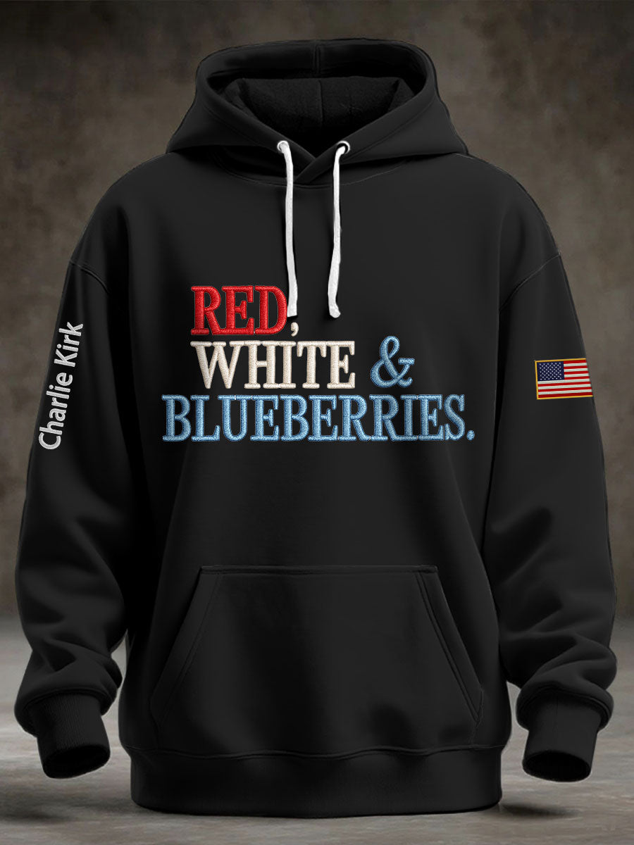 Men's "Red White & Blueberries" hoodie