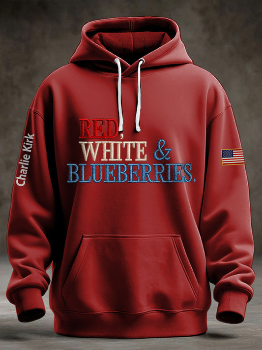 Men's "Red White & Blueberries" hoodie