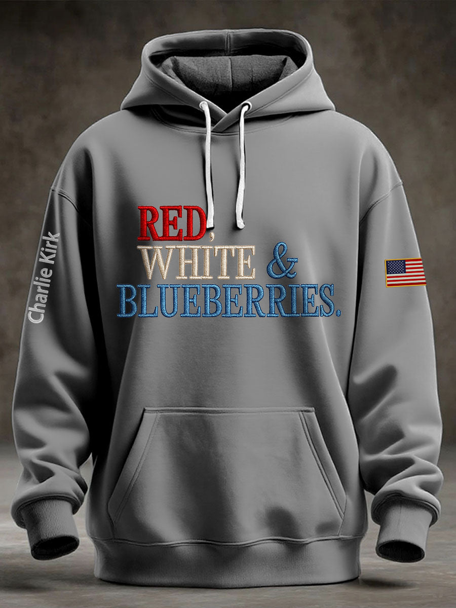 Men's "Red White & Blueberries" hoodie