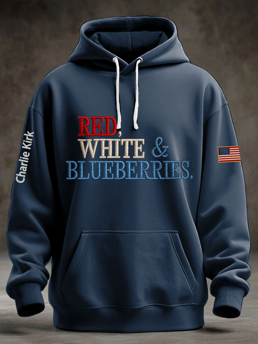 Men's "Red White & Blueberries" hoodie